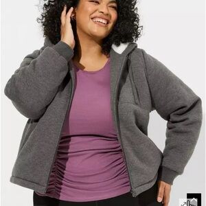 Torrid Gray Hoodie Jacket